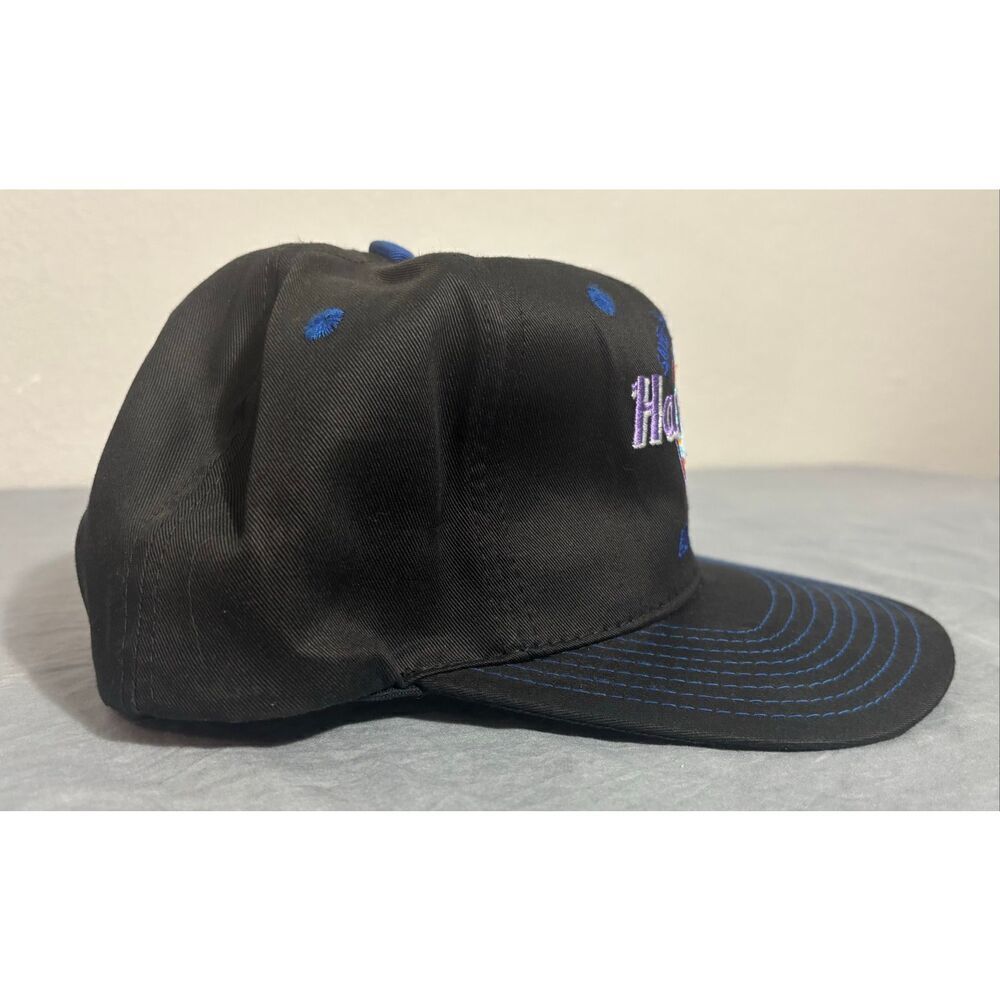 Hard Rock Cafe Atlanta Vintage Snap Back Cap Black - Picture 3 of 7